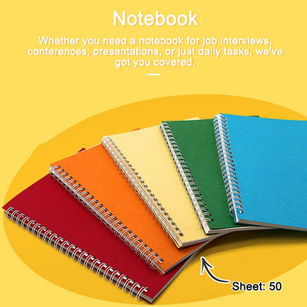 Multifunctional Conference Spiral Notebook Soft Portable Meeting Organiser Travel Journal Daily Plan Notebooks.