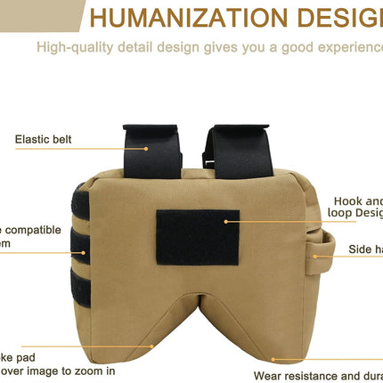 Front or Rear Squeeze Bag Shooting Range Bag Bench Bag with Strap for Shooting Hunting.