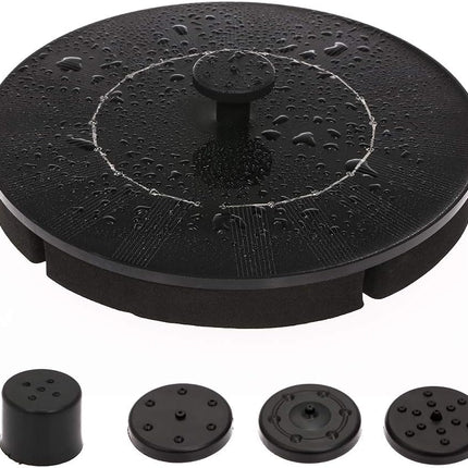 Solar Birdbath Fountain Pump 2.4W Floating Water Fountain Panel Kit for Bird Bath Small Pond Garden Patio and Lawn.