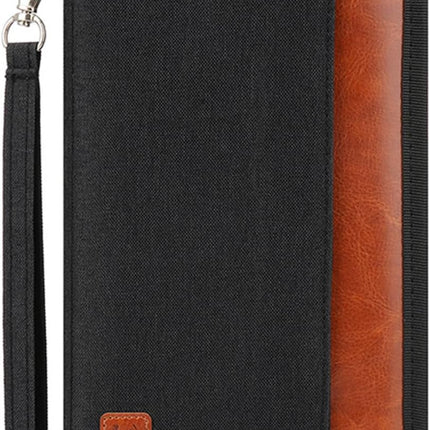 Travel Passport Wallet Family Passport Holder Documents Organizer with RFID Blocker for Men & Women.