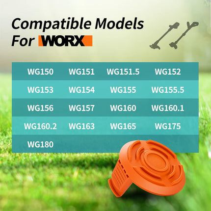 Spool Cap Cover for Worx,Trimmer Replacement Spool Cap Covers for Worx,Suitable for Worx Weed Eater (3 Pack).