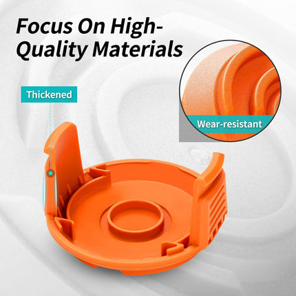Spool Cap Cover for Worx,Trimmer Replacement Spool Cap Covers for Worx,Suitable for Worx Weed Eater (3 Pack).