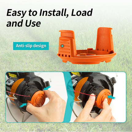 Spool Cap Cover for Worx,Trimmer Replacement Spool Cap Covers for Worx,Suitable for Worx Weed Eater (3 Pack).