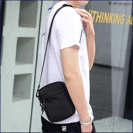 Small Crossbody Bag for Men, Mini Messenger Bag Side Shoulder Bag for Phone Passport, Casual Satchel Bag Phone Purse, Mini Sling Bag Fanny Pack Water Resistant for Travelling, Hiking (Black).