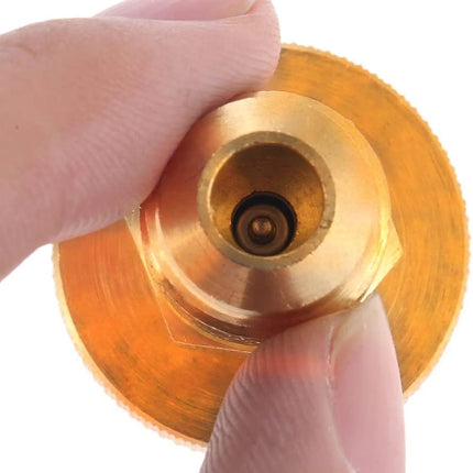 1Pcs 1lb Propane Tank Cansiter Regulator Adapter Convert to 3/8 Male Flare Portable Brass Camping Grill Stove Parts Gas Connector (1Pcs 3/8 Male Flare Adapter).