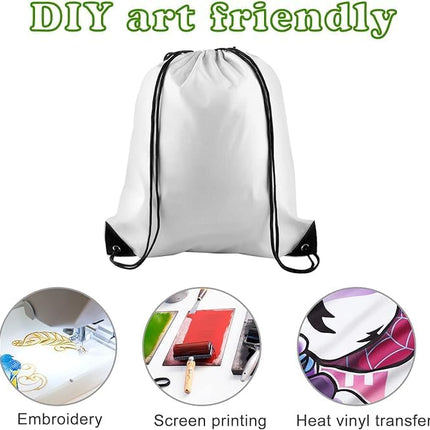 4Pcs Drawstring Backpack Bags Sports Cinch Sack String Backpack Storage Bags for Gym Traveling.