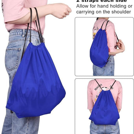 4Pcs Drawstring Backpack Bags Sports Cinch Sack String Backpack Storage Bags for Gym Traveling.