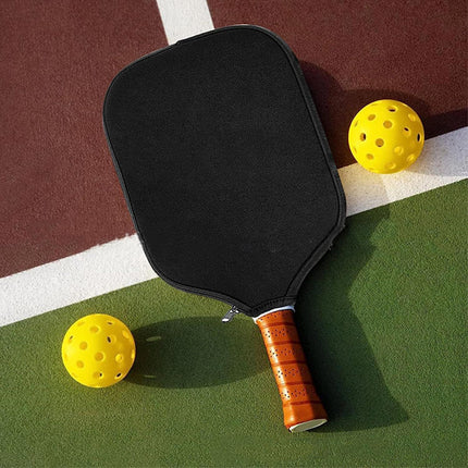 2pcs Racquet Cover for Pickleball, 8.6 x 12.2 Inch Neoprene Paddle Cover for Pickleball Racket Sleeve Storage Bag Compatible for Most USAPA Standard and Elongated Pickball Paddles.