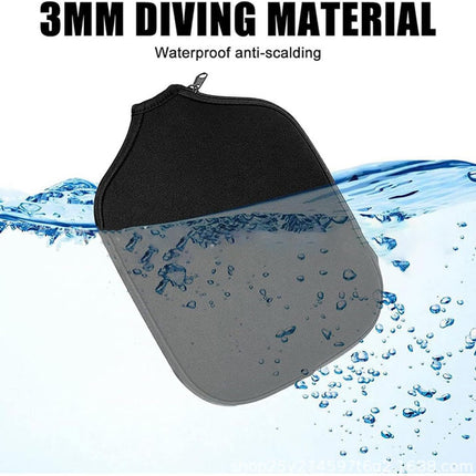 2pcs Racquet Cover for Pickleball, 8.6 x 12.2 Inch Neoprene Paddle Cover for Pickleball Racket Sleeve Storage Bag Compatible for Most USAPA Standard and Elongated Pickball Paddles.