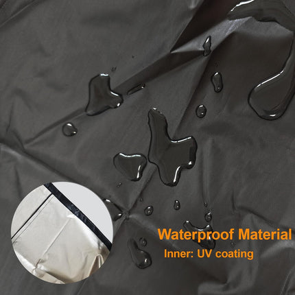 Waterproof Stacking Chair Covers for Outdoor Furniture, All-Weather Heavy-Duty 210D Oxford Fabric, Fits 25"x25"x47" Patio Chairs (Black, 1 PC).