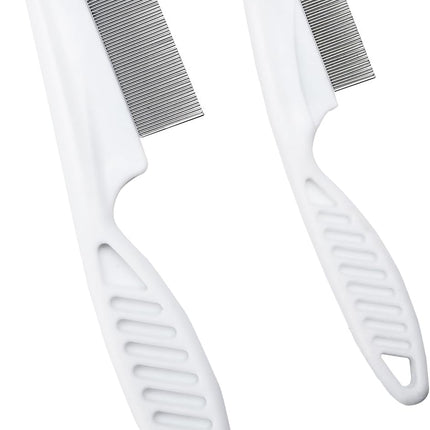 2 PCS flea Comb for Dogs and Cats - Promotes Hair Growth and Removes Loose Hair, Knots.