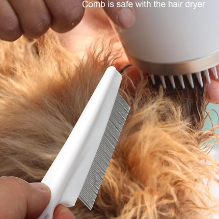 2 PCS flea Comb for Dogs and Cats - Promotes Hair Growth and Removes Loose Hair, Knots.