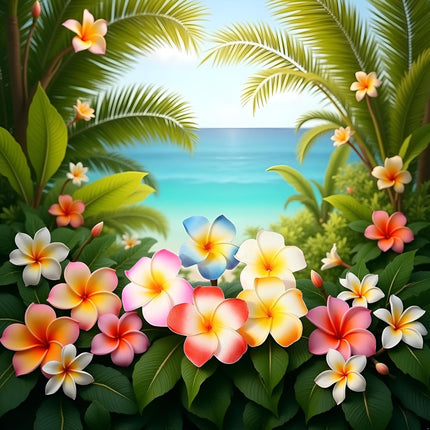 10Pcs Multicolor Hawaii Plumeria Flower Clips, Artificial Tropical Flower Hair Accessories for Wedding, Beach Party, Hair Clips and Barrettes, 1.97''.