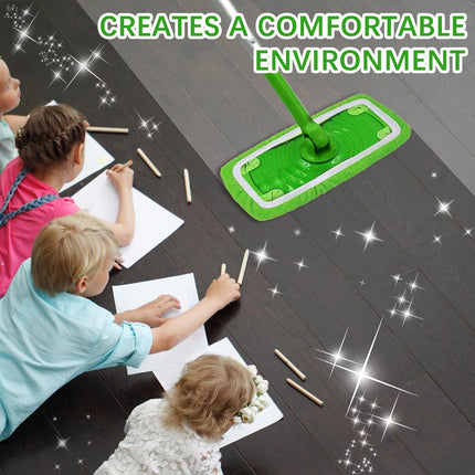 8Pcs Reusable Mop Pads Compatible with Swiffer Sweeper Mop, Dry Sweeping Cloths, Washable Microfiber Wet Mop Pads Refill for Household Cleaning.