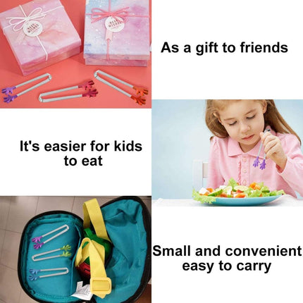 8PCS Silicone Mini Tongs, 5Inch Hand Shape Food Tongs, Colourful Small Kids Tongs for Serving Food, Ice Cube, Fruits, Sugar, Barbecue by.