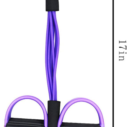 Multifunction Tension Rope, 6-Tube Elastic Yoga Pedal Puller Resistance Band, Natural Latex Tension Rope Fitness, for Abdomen/Waist/Arm/Leg Stretching Slimming Training.