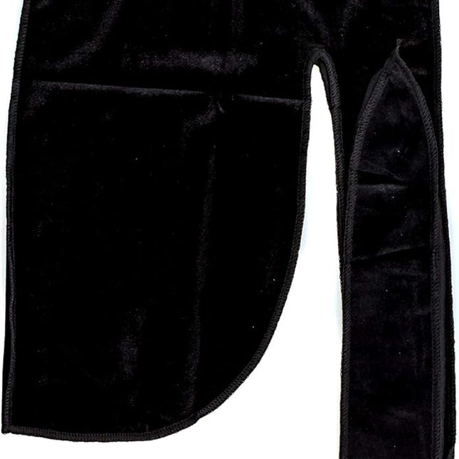Velvet Du-Rag-Premium Quality-Wave Cap Long Straps.