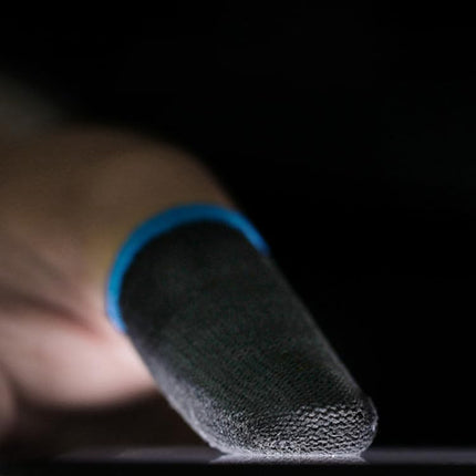 PUBG Mobile Finger Sleeves for Mobile Gaming | Pack of 10 | Thumb Sleeves for Mobile Gaming | PUBG COD Fortnite | Anti Sweat Anti Dryness Breathable | Finger Gloves (Blue).