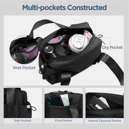 Mini Gym Bag for Women Girls Small Gym Tote Bag with Wet Compartment Waterproof Travel Duffle Bag Cute Workout Sport Bag.