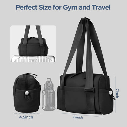 Mini Gym Bag for Women Girls Small Gym Tote Bag with Wet Compartment Waterproof Travel Duffle Bag Cute Workout Sport Bag.