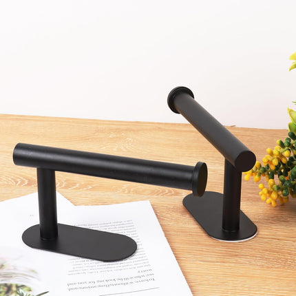 2 Pack Adhesive Curtain Holdbacks - No Drill Curtain Tie Backs & Pull Backs Curtain Holders for Drapes (2, Black).