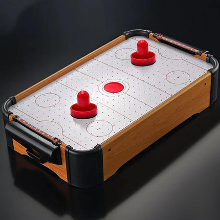 Mini Air Hockey Set - 2 Red Pushers and 4 Red Pucks (60mm) - Great Goal Handles and Paddles Replacement Accessories.