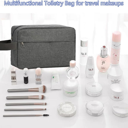 Toiletry Bag for Men,  Travel Shaving Bag Dopp Kit Water-Resistant Cosmetic Bag Travel Organizer for Toiletries Accessories (Navy Blue).