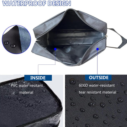 Toiletry Bag for Men,  Travel Shaving Bag Dopp Kit Water-Resistant Cosmetic Bag Travel Organizer for Toiletries Accessories (Navy Blue).