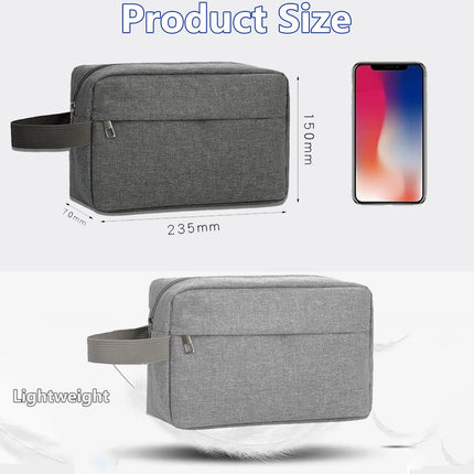 Toiletry Bag for Men,  Travel Shaving Bag Dopp Kit Water-Resistant Cosmetic Bag Travel Organizer for Toiletries Accessories (Navy Blue).