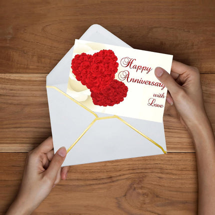 5x7 Envelopes for Invitations with Gold Border, 50 Pack A7 Envelopes with V-Flap, Self Seal Greeting Card Gift Card Envelopes Invitation Envelopes for Wedding, Graduation, Baby Shower, Party (White).