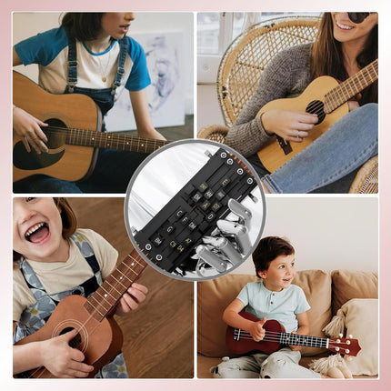 Guitar Chord Presser - Guitar Aid Chords Trainer,electric guitar auxiliary, guitar learning tool for beginners,portable guitar chord training aid, practice suitable for family children and friends (1).