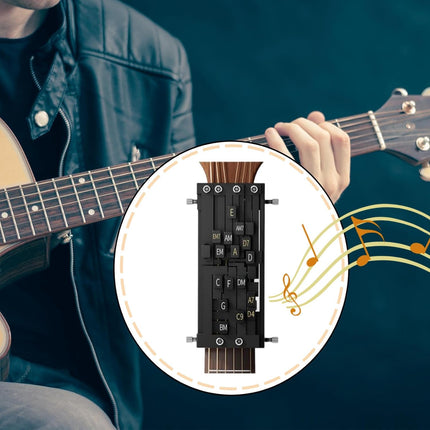 Guitar Chord Presser - Guitar Aid Chords Trainer,electric guitar auxiliary, guitar learning tool for beginners,portable guitar chord training aid, practice suitable for family children and friends (1).
