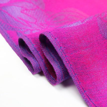 Colorful flowers Jacquard cotton pashmina Women Wrap Shawl tassels Scarves.