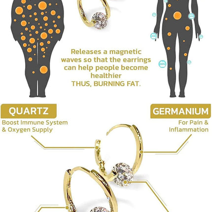 Flysmus Halolux Lymphatic Magnetic Earrings (2pairs-B).
