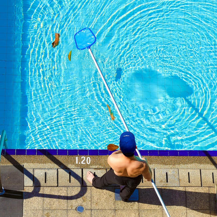 2 Pack Pool Skimmer Net, Hot Tubs Nets Fine Mesh Leaf Rake for Cleaning Surface of Pond Swimming Pool Cleaning Supplies and Accessories.