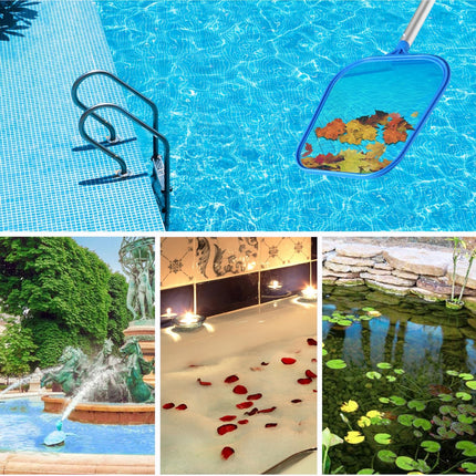 2 Pack Pool Skimmer Net, Hot Tubs Nets Fine Mesh Leaf Rake for Cleaning Surface of Pond Swimming Pool Cleaning Supplies and Accessories.