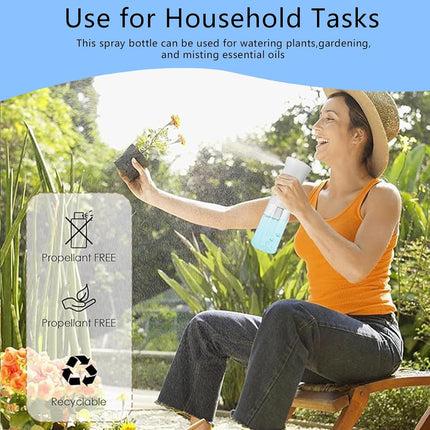 Continuous Spray Bottle for Hair (10.1oz/300ml) Home Essentials Spray Bottles For Cleaning Empty Ultra Fine Water Mister Sprayer For Hairstyling Garden Plants Curly Hair Perfume Pets, Barbers, Salons.