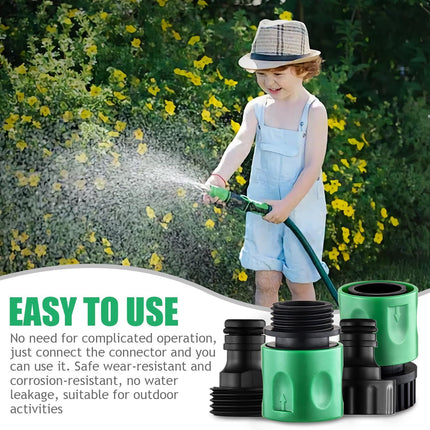 16 Pieces Garden Water Hose Quick Connectors,3/4 Inch GHT Male and Female Water Hose Quick Connect Fittings with 10 Pieces Rubber Washer.