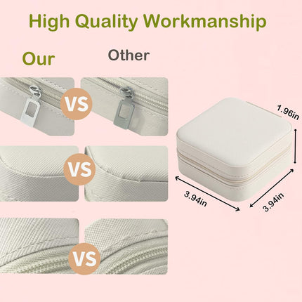 Travel Jewelry Case Bridesmaid Gifts Box,6 Pack Small Jewelry Box Mini Jewelry Organizer,PU Leather Portable Earring Storage Box for Women Girls Bridesmaid Proposal Gifts.