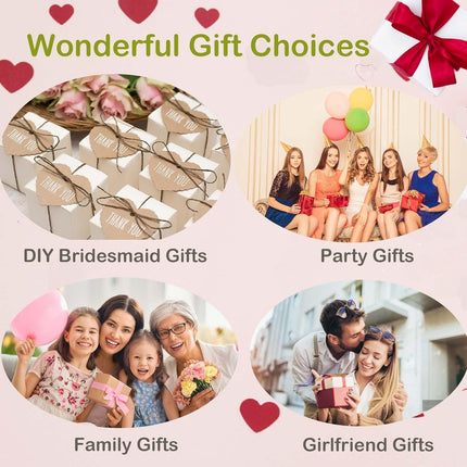 Travel Jewelry Case Bridesmaid Gifts Box,6 Pack Small Jewelry Box Mini Jewelry Organizer,PU Leather Portable Earring Storage Box for Women Girls Bridesmaid Proposal Gifts.