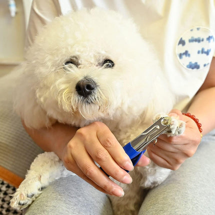 Dog Cat Nail Clippers, Professional Pet Claw Trimmer, Free Nail File, Stainless Steel Razor Sharp Blade Dog Toes Cutter Grooming Tools for Small Medium Large Animal Pets Blue.