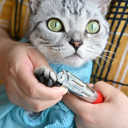 Dog Cat Nail Clippers, Professional Pet Claw Trimmer, Free Nail File, Stainless Steel Razor Sharp Blade Dog Toes Cutter Grooming Tools for Small Medium Large Animal Pets Blue.