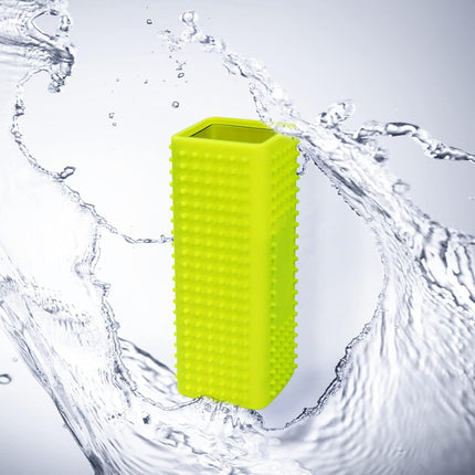 2 PCS Silicone Pet Hair Remover, Reusable Rubber Pet Hair Block Roller Cleaner for Carpet, Couch, Furniture, Car Seats (Orange, Yellow).