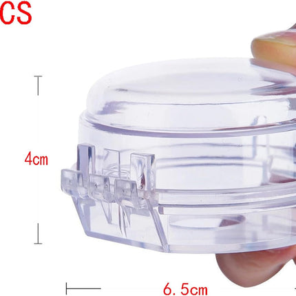 6 Pack Stove Knob Covers for Children Safety, Grey Stove Knob Safety Covers Kitchen Stove Gas Knob Covers, Easy to Install Toddler Baby Proof Kitchen Safety Guard for Home Kitchen.
