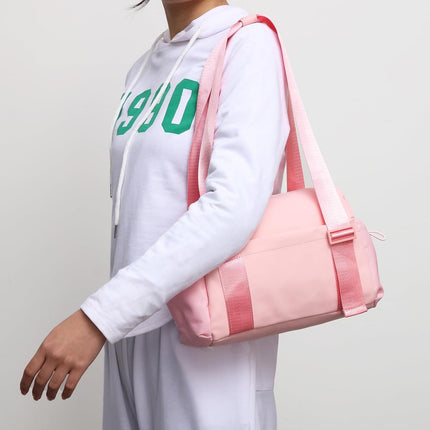 Mini Gym Bag for Women, Small Duffle Bag with Wet Compartment, Lightweight Waterproof Cute Tote for Girls Workout Sport Travel (Pink).