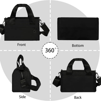 Mini Gym Bag Small Sport Bag Adjustable Duffle Bag Detachable Strap Gym Tote for Men Women Portable Shoulder Fitness Bag for Travel Sports.