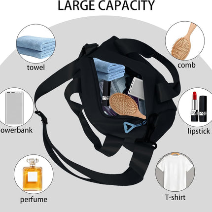 Mini Gym Bag Small Sport Bag Adjustable Duffle Bag Detachable Strap Gym Tote for Men Women Portable Shoulder Fitness Bag for Travel Sports.