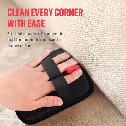 Pet Hair Remover, Electrostatic Pet Hair Removal Gloves, Reusable Cat & Dog Hair Remover for Couch, Furniture, Carpet, Curtain, Upgraded Animal Fur Removal Tool, Cat Grooming Gloves-1 PCS.