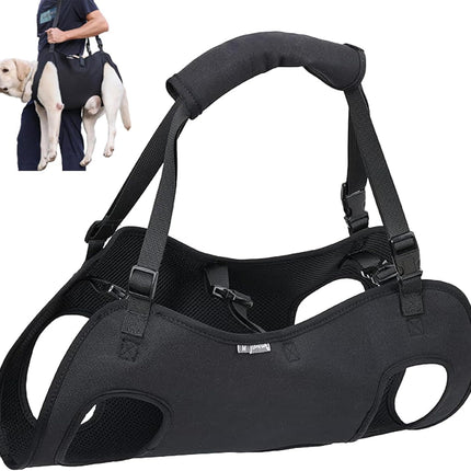 Dog Lifting Strap, Adjustable Sling for Elderly Dogs with Joint Injury and Arthritis, Dog Shoulder Strap for Dogs with Loss of Stability (M).
