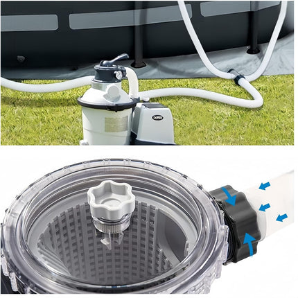 1.5" Diameter Pool Pump Replacement Hose Compatible with Intex 1500-2500 GPH Pumps, Sand Filters & Saltwater Systems Heavy-Duty 59" Garden Hose for Above Ground Pools (1-Pack).